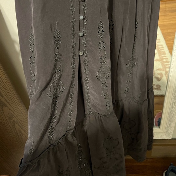 Johnny Was Jade Iota Maxi Dress Steel Grey Small - Picture 4 of 9